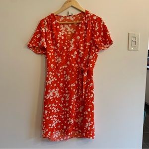 J Crew, Old money floral mini wrap dress